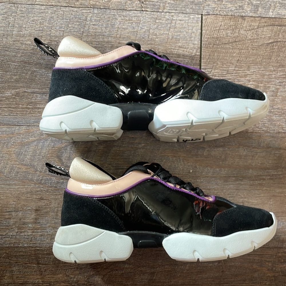 Emilio Pucci leather Black and Purple Women's Sneakers - Picture 4 of 10